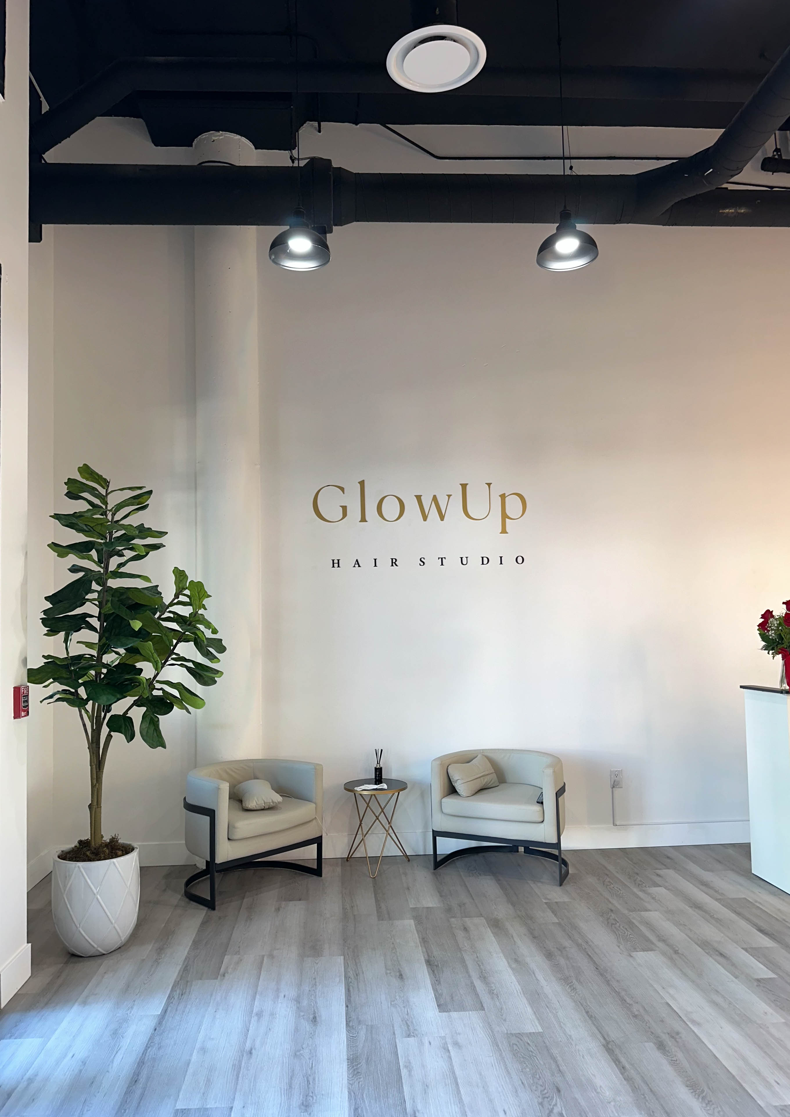 Glow Up Hair Studio interior